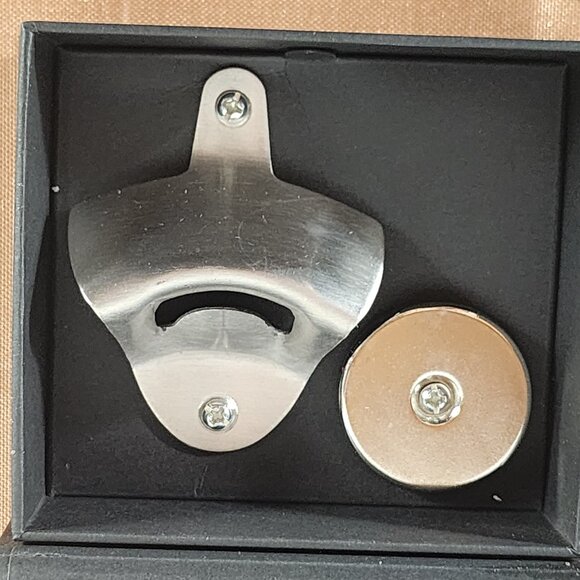 Caplord Wall Mounted Bottle Opener w/Magnetic Cap Catcher Includes Wall Hangers - Picture 4 of 16